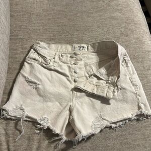 free people - we the free makai cutoff denim shorts size 27